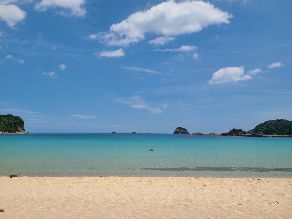 島根半島のビーチ