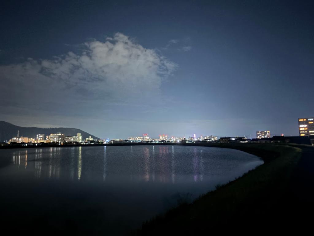 ため池から見える🏘️